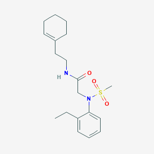 N~1~-[2-(1-cyclohexen-1-yl)ethyl]-N~2~-(2-ethylphenyl)-N~2~-(methylsulfonyl)glycinamide