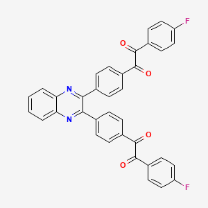 1-(4-Fluorophenyl)-2-[4-[3-[4-[2-(4-fluorophenyl)-2-oxoacetyl]phenyl]quinoxalin-2-yl]phenyl]ethane-1,2-dione