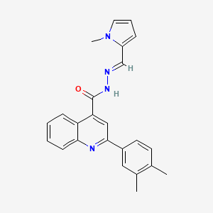 2-(3,4-dimethylphenyl)-N'-[(1-methyl-1H-pyrrol-2-yl)methylene]-4-quinolinecarbohydrazide