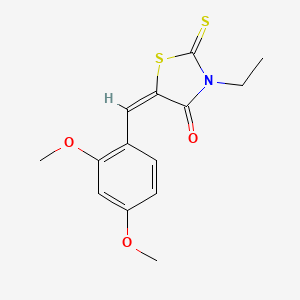 5-(2,4-dimethoxybenzylidene)-3-ethyl-2-thioxo-1,3-thiazolidin-4-one