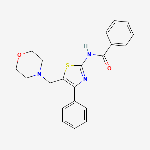 N-[(2E)-5-(morpholin-4-ylmethyl)-4-phenyl-1,3-thiazol-2(3H)-ylidene]benzamide