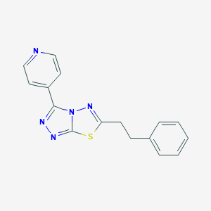 6-(2-Phenylethyl)-3-(4-pyridinyl)[1,2,4]triazolo[3,4-b][1,3,4]thiadiazole