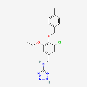 N-{3-chloro-5-ethoxy-4-[(4-methylbenzyl)oxy]benzyl}-2H-tetrazol-5-amine