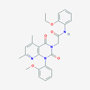 N-(2-ETHOXYPHENYL)-2-[1-(2-METHOXYPHENYL)-5,7-DIMETHYL-2,4-DIOXO-1H,2H,3H,4H-PYRIDO[2,3-D]PYRIMIDIN-3-YL]ACETAMIDE