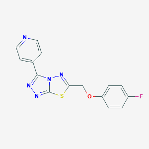 6-[(4-Fluorophenoxy)methyl]-3-(4-pyridinyl)[1,2,4]triazolo[3,4-b][1,3,4]thiadiazole