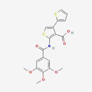 4-thiophen-2-yl-2-[(3,4,5-trimethoxybenzoyl)amino]thiophene-3-carboxylic acid