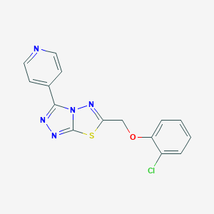 6-[(2-Chlorophenoxy)methyl]-3-(4-pyridinyl)[1,2,4]triazolo[3,4-b][1,3,4]thiadiazole