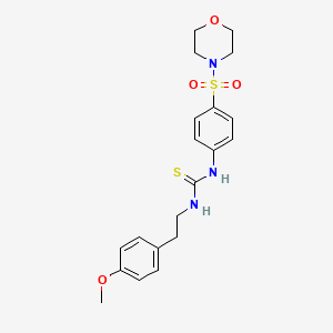 N-[2-(4-methoxyphenyl)ethyl]-N'-[4-(4-morpholinylsulfonyl)phenyl]thiourea