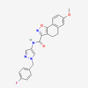 N-[1-(4-fluorobenzyl)-1H-pyrazol-4-yl]-7-methoxy-4,5-dihydronaphtho[2,1-d]isoxazole-3-carboxamide