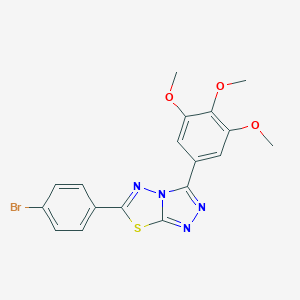 6-(4-Bromophenyl)-3-(3,4,5-trimethoxyphenyl)[1,2,4]triazolo[3,4-b][1,3,4]thiadiazole