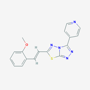 6-[(E)-2-(2-methoxyphenyl)ethenyl]-3-(pyridin-4-yl)[1,2,4]triazolo[3,4-b][1,3,4]thiadiazole