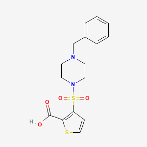 3-[(4-Benzylpiperazin-1-yl)sulfonyl]thiophene-2-carboxylic acid