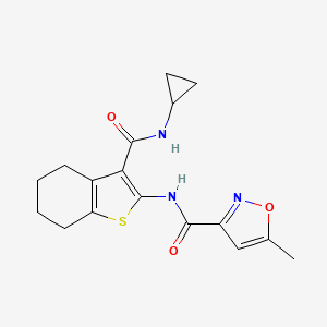 N-[3-(CYCLOPROPYLCARBAMOYL)-4,5,6,7-TETRAHYDRO-1-BENZOTHIOPHEN-2-YL]-5-METHYL-3-ISOXAZOLECARBOXAMIDE