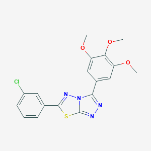 6-(3-Chlorophenyl)-3-(3,4,5-trimethoxyphenyl)[1,2,4]triazolo[3,4-b][1,3,4]thiadiazole