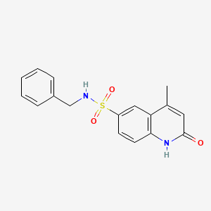 N-benzyl-4-methyl-2-oxo-1,2-dihydro-6-quinolinesulfonamide