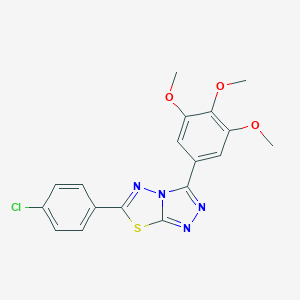 6-(4-Chlorophenyl)-3-(3,4,5-trimethoxyphenyl)[1,2,4]triazolo[3,4-b][1,3,4]thiadiazole