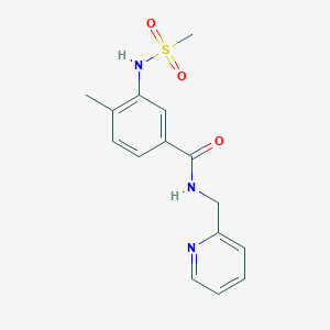 4-methyl-3-[(methylsulfonyl)amino]-N-(2-pyridinylmethyl)benzamide