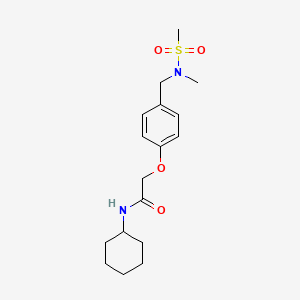 N-cyclohexyl-2-(4-{[methyl(methylsulfonyl)amino]methyl}phenoxy)acetamide