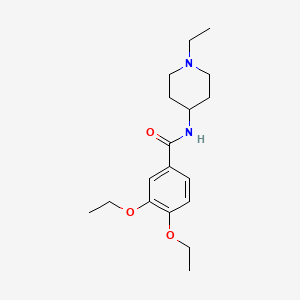 3,4-diethoxy-N-(1-ethyl-4-piperidinyl)benzamide