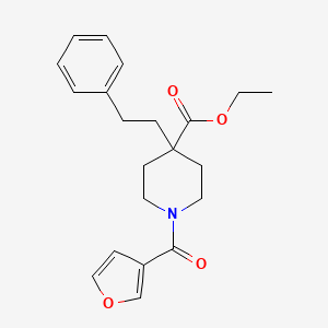 ethyl 1-(3-furoyl)-4-(2-phenylethyl)-4-piperidinecarboxylate