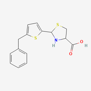 2-(5-benzyl-2-thienyl)-1,3-thiazolidine-4-carboxylic acid