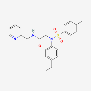 N~2~-(4-ethylphenyl)-N~2~-[(4-methylphenyl)sulfonyl]-N~1~-(2-pyridinylmethyl)glycinamide