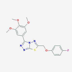 6-[(4-Fluorophenoxy)methyl]-3-(3,4,5-trimethoxyphenyl)[1,2,4]triazolo[3,4-b][1,3,4]thiadiazole