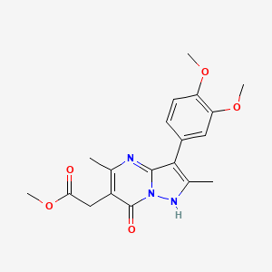 METHYL 2-[3-(3,4-DIMETHOXYPHENYL)-2,5-DIMETHYL-7-OXO-4,7-DIHYDROPYRAZOLO[1,5-A]PYRIMIDIN-6-YL]ACETATE