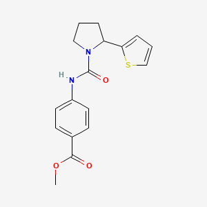 methyl 4-({[2-(2-thienyl)-1-pyrrolidinyl]carbonyl}amino)benzoate