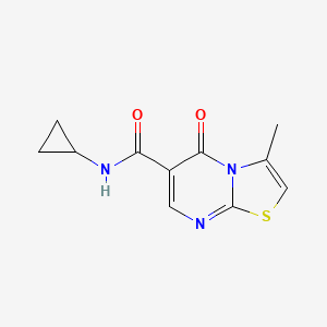 N-cyclopropyl-3-methyl-5-oxo-5H-[1,3]thiazolo[3,2-a]pyrimidine-6-carboxamide