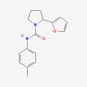 2-(2-furyl)-N-(4-methylphenyl)-1-pyrrolidinecarboxamide