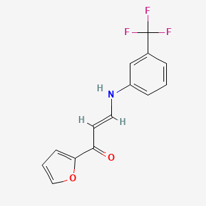 1-(2-furyl)-3-{[3-(trifluoromethyl)phenyl]amino}-2-propen-1-one