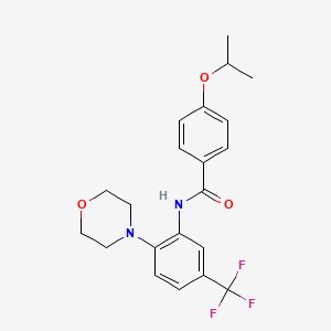 4-isopropoxy-N-[2-(4-morpholinyl)-5-(trifluoromethyl)phenyl]benzamide