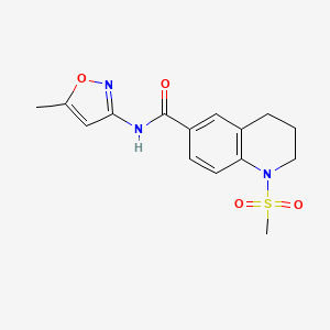 1-METHANESULFONYL-N-(5-METHYL-1,2-OXAZOL-3-YL)-1,2,3,4-TETRAHYDROQUINOLINE-6-CARBOXAMIDE