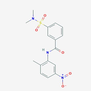 3-(dimethylsulfamoyl)-N-(2-methyl-5-nitrophenyl)benzamide