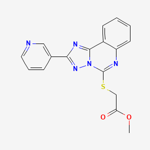 Methyl [(2-pyridin-3-yl[1,2,4]triazolo[1,5-c]quinazolin-5-yl)thio]acetate