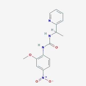 1-(2-Methoxy-4-nitrophenyl)-3-[1-(pyridin-2-yl)ethyl]urea