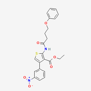 ethyl 4-(3-nitrophenyl)-2-[(4-phenoxybutanoyl)amino]-3-thiophenecarboxylate