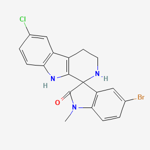 5'-bromo-6-chloro-1'-methyl-2,3,4,9-tetrahydrospiro[beta-carboline-1,3'-indol]-2'(1'H)-one