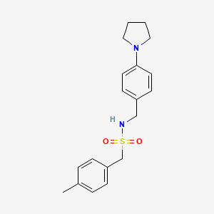 1-(4-METHYLPHENYL)-N-{[4-(PYRROLIDIN-1-YL)PHENYL]METHYL}METHANESULFONAMIDE