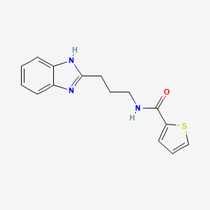 N-[3-(1H-benzimidazol-2-yl)propyl]thiophene-2-carboxamide