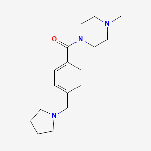 1-methyl-4-[4-(1-pyrrolidinylmethyl)benzoyl]piperazine