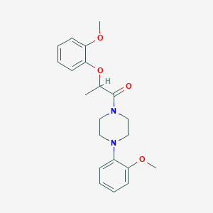 2-(2-Methoxyphenoxy)-1-[4-(2-methoxyphenyl)piperazin-1-yl]propan-1-one