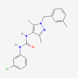 N-(3-chlorophenyl)-N'-[3,5-dimethyl-1-(3-methylbenzyl)-1H-pyrazol-4-yl]urea