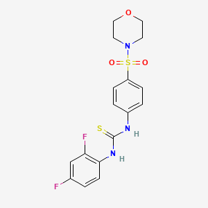 N-(2,4-difluorophenyl)-N'-[4-(4-morpholinylsulfonyl)phenyl]thiourea