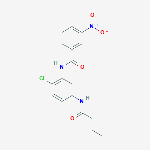 N-[5-(butyrylamino)-2-chlorophenyl]-4-methyl-3-nitrobenzamide