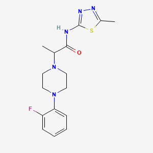 2-[4-(2-fluorophenyl)piperazin-1-yl]-N-(5-methyl-1,3,4-thiadiazol-2-yl)propanamide