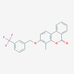 4-METHYL-3-{[3-(TRIFLUOROMETHYL)PHENYL]METHOXY}-6H-BENZO[C]CHROMEN-6-ONE