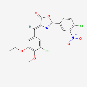 4-(3-chloro-4,5-diethoxybenzylidene)-2-(4-chloro-3-nitrophenyl)-1,3-oxazol-5(4H)-one