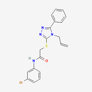 N-(3-bromophenyl)-2-{[5-phenyl-4-(prop-2-en-1-yl)-4H-1,2,4-triazol-3-yl]sulfanyl}acetamide